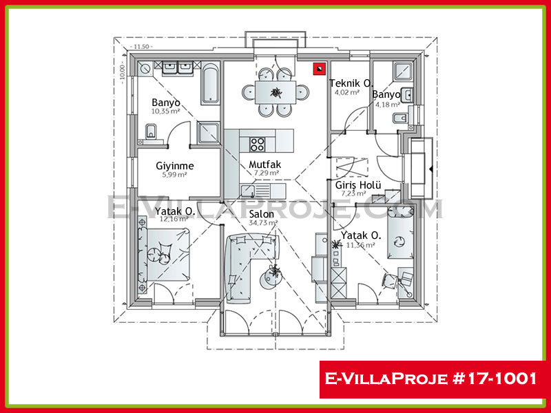 Ev Villa Proje #17 - 1001 Thumbnail 2