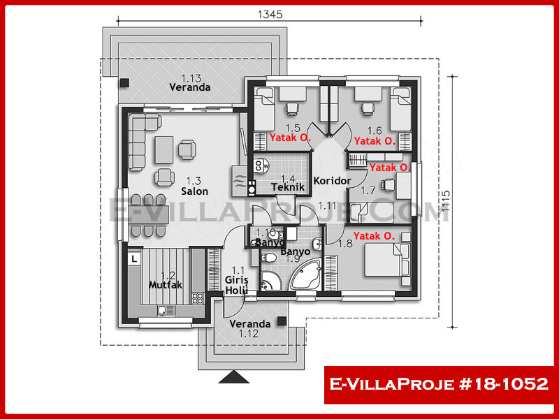 Ev Villa Proje #18 - 1052 Thumbnail 2