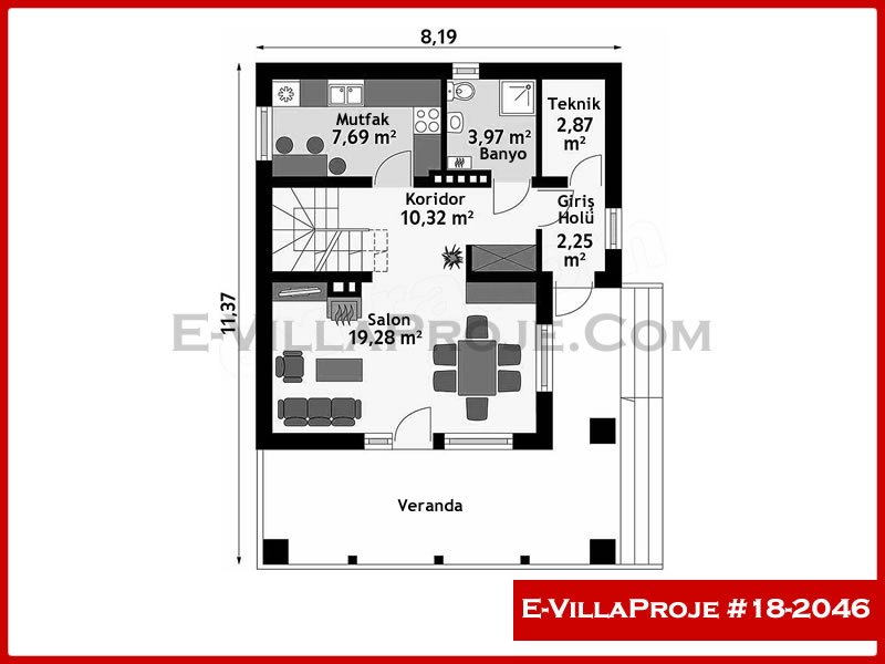 Ev Villa Proje #18 - 2046 Thumbnail 2