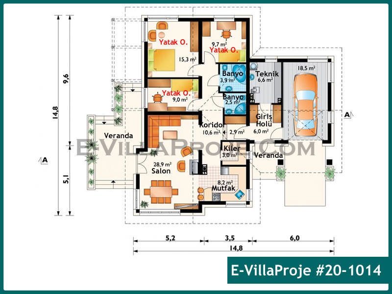 Ev Villa Proje #20 - 1014 Thumbnail 2