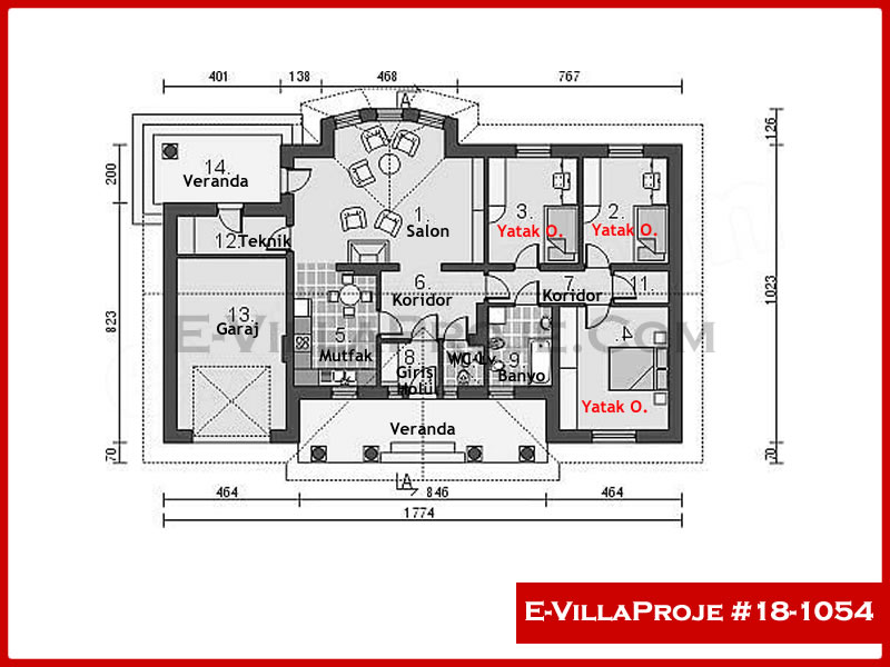 Ev Villa Proje #18 - 1054 Thumbnail 2