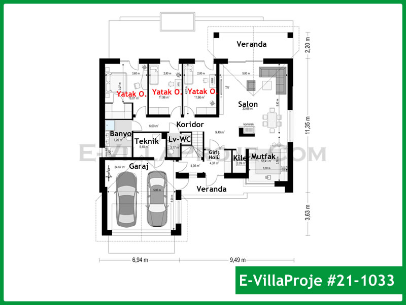 Ev Villa Proje #21 - 1033 Thumbnail 2