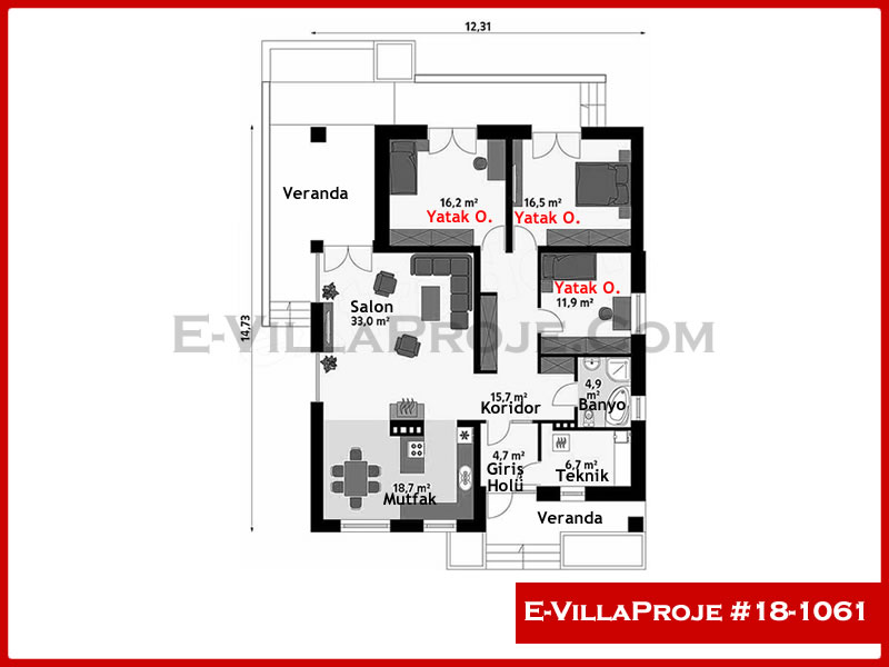 Ev Villa Proje #18 - 1061 Thumbnail 2