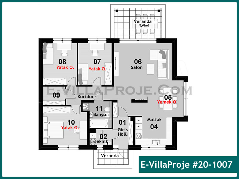 Ev Villa Proje #20 - 1007 Thumbnail 2