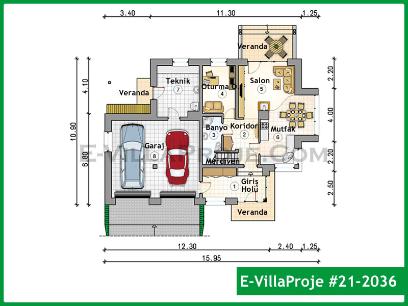Ev Villa Proje #21 - 2036 Thumbnail 2