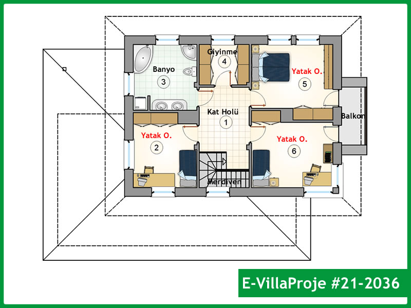 Ev Villa Proje #21 - 2036 Thumbnail 3