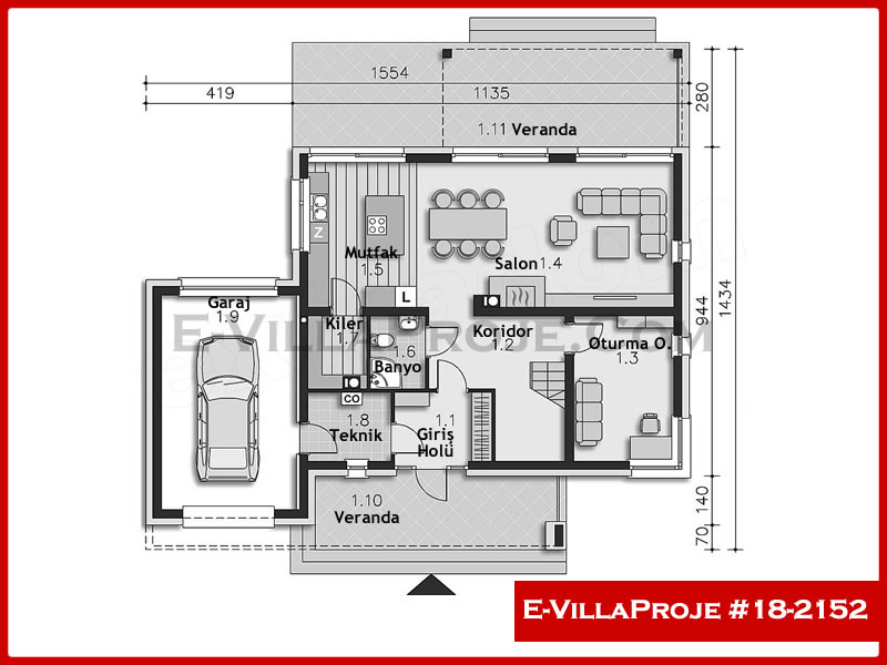 Ev Villa Proje #18 - 2152 Thumbnail 2