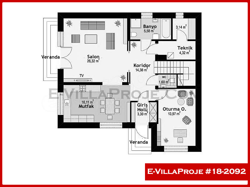 Ev Villa Proje #18 - 2092 Thumbnail 2