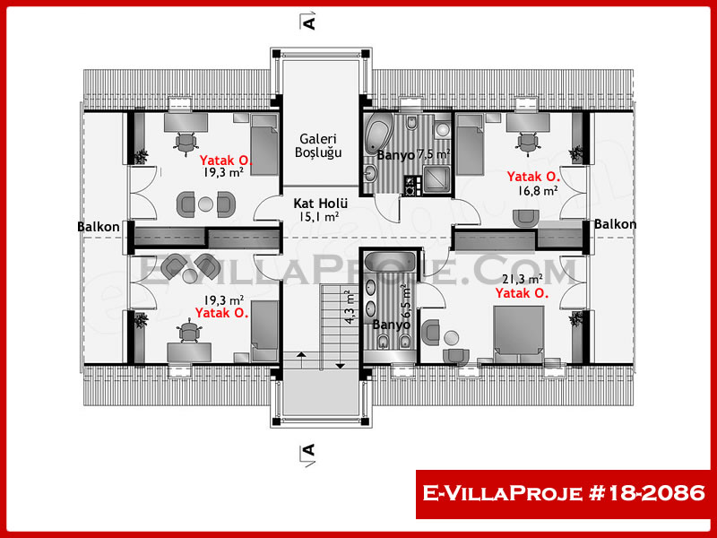 Ev Villa Proje #18 - 2086 Thumbnail 3