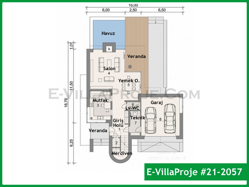 Ev Villa Proje #21 - 2057 Thumbnail 2
